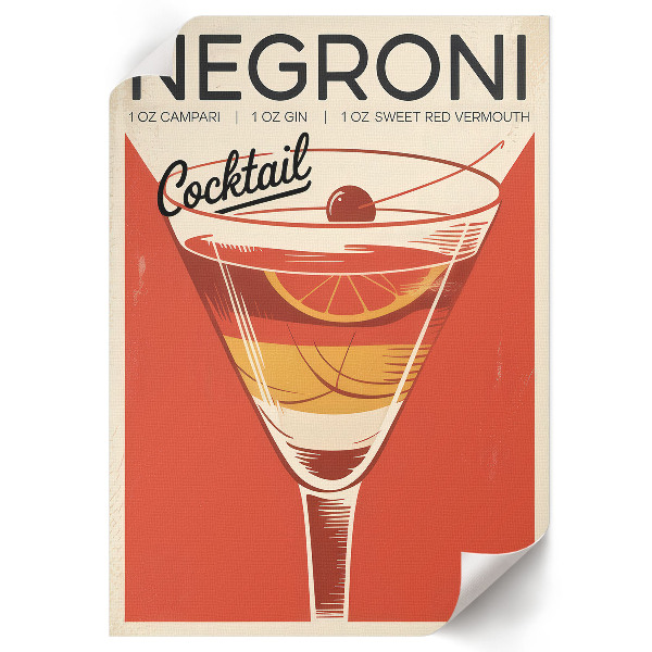Poster Vintage cocktail