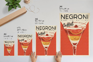 Poster Vintage cocktail