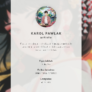 Decorative poster Anime look