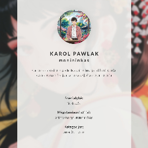 Decorative poster Anime look