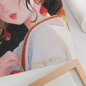Decorative poster with an anime-style illustration