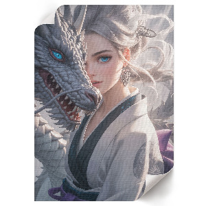 Wall art The Woman and the Dragon