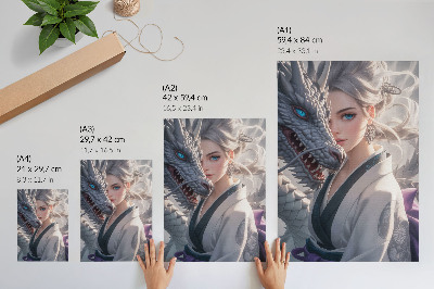 Wall art The Woman and the Dragon