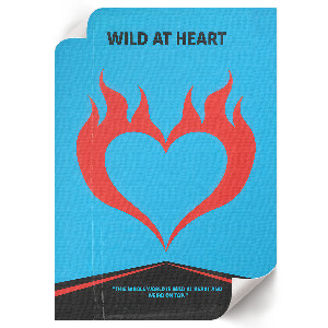 Flaming heart poster