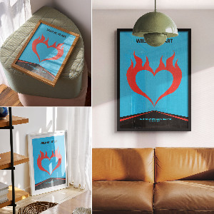 Poster Flaming Heart