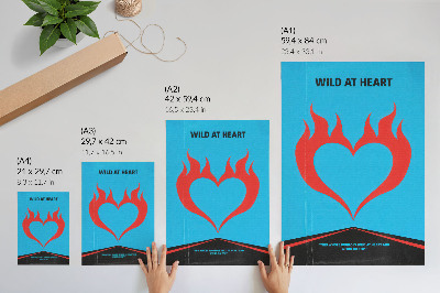 Poster Flaming Heart