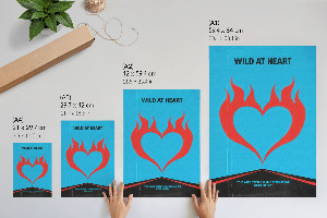 Poster Flaming Heart