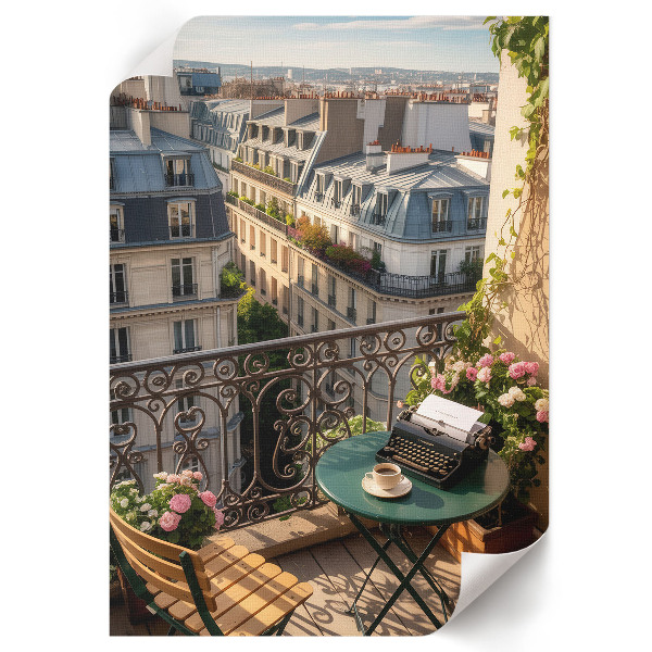 Wall print City balcony