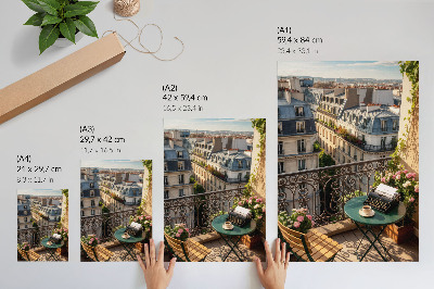 Wall print City balcony