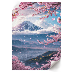 Decorative poster with an Asian landscape motif