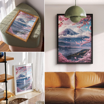 Decorative poster Asian landscape