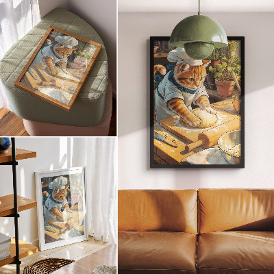 Wall art Chef Cat