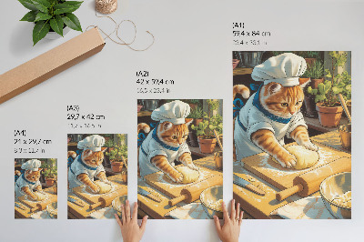 Wall art Chef Cat