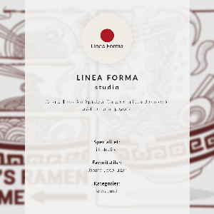 Art print Kitten and ramen