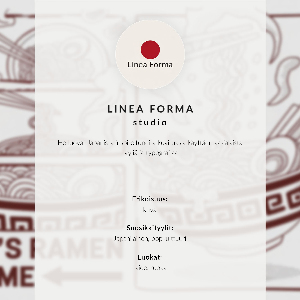 Decorative poster Ramen and cat