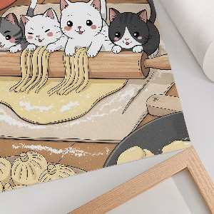Poster Cats in the kitchen