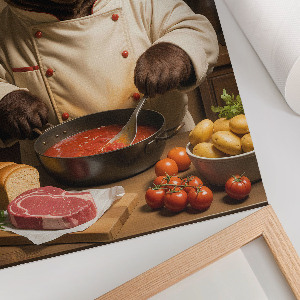 Wall print Bear Cook