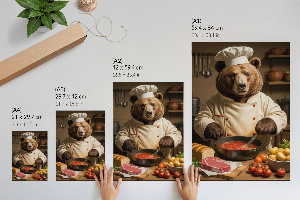 Wall print Bear Cook