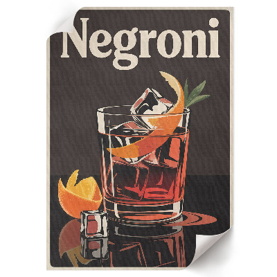 Wall art Negroni drink
