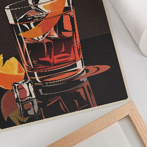 Wall art Negroni drink