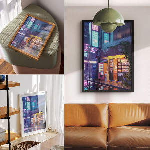 Wall print City landscape