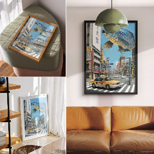 Art print Fish and the City
