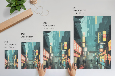 Poster Urban neon signs