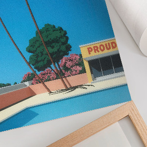 Wall print Holiday by the pool