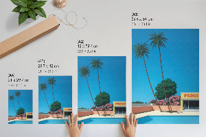 Wall print Holiday by the pool