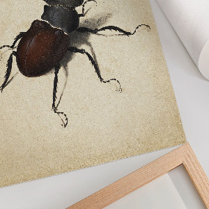 Wall print stag beetle