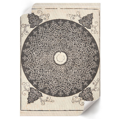 Decorative poster Knob with medallion