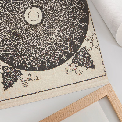 Decorative poster Knob with medallion
