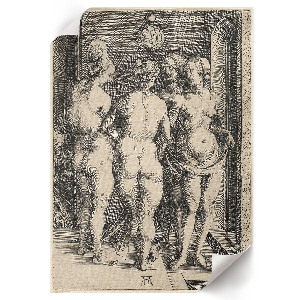 Poster featuring four nude women