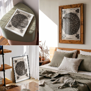 Wall print Sixth knot