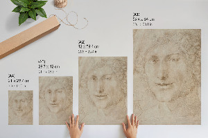 Wall print The head of a young man