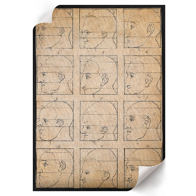 Decorative poster Twelve profiles