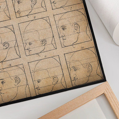 Decorative poster Twelve profiles