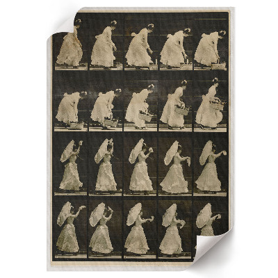 Wall art Woman with a basket