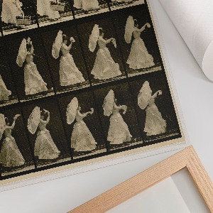 Wall art Woman with a basket