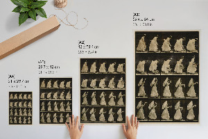 Wall art Woman with a basket