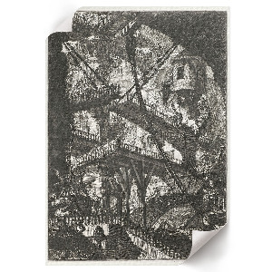 Decorative poster depicting the Bascule Bridge