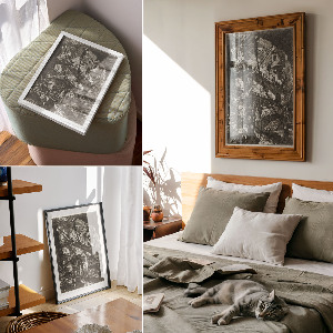 Decorative poster Bascule bridge