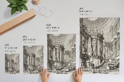 Wall art Ancient temple