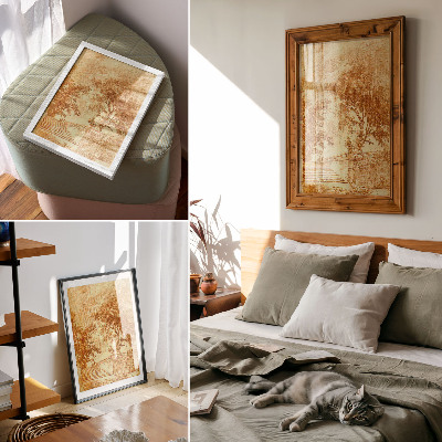 Wall print Landscape with stairs