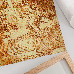 Wall print Landscape with stairs