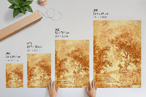 Wall print Landscape with stairs