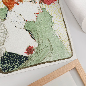 Decorative poster Bust of Miss Lender