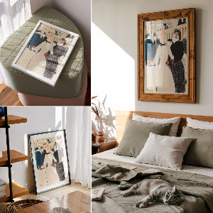 Art print At the Moulin Rouge