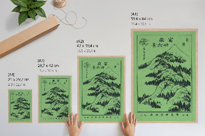Decorative poster Mountains above mountains