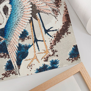 Art print Cranes in a tree